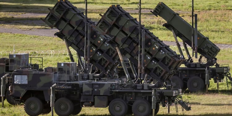 A Patriot missile battery in Lithuania.