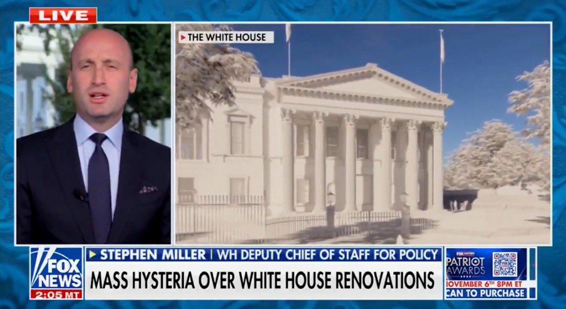 MUST WATCH: Stephen Miller NUKES Democrats For Hyperventilating Over Trump's East Wing Renovation | The Gateway Pundit