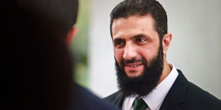 Syrian president Ahmed Al-Shara.