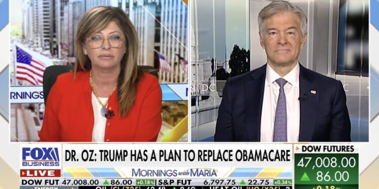 Maria Bartiromo interviews Dr. Oz on Fox Business about Trump
