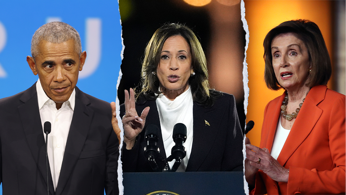 Barack Obama, Kamala Harris and Nancy Pelosi