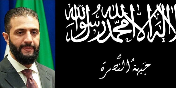 Portrait of a man with a beard and formal attire, alongside Arabic calligraphy featuring religious phrases, symbolizing faith and identity.