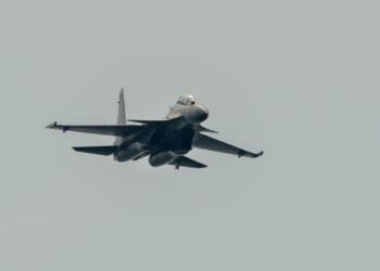 A Sukhoi Su-30 in flight.