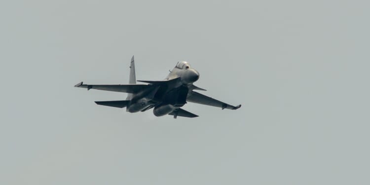 A Sukhoi Su-30 in flight.