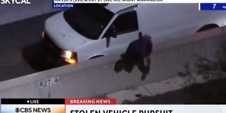 SHOCK VIDEO: Live California Police Chase Turns Tragic as Fleeing Suspect MOWED DOWN and KILLED by Passing Car | The Gateway Pundit