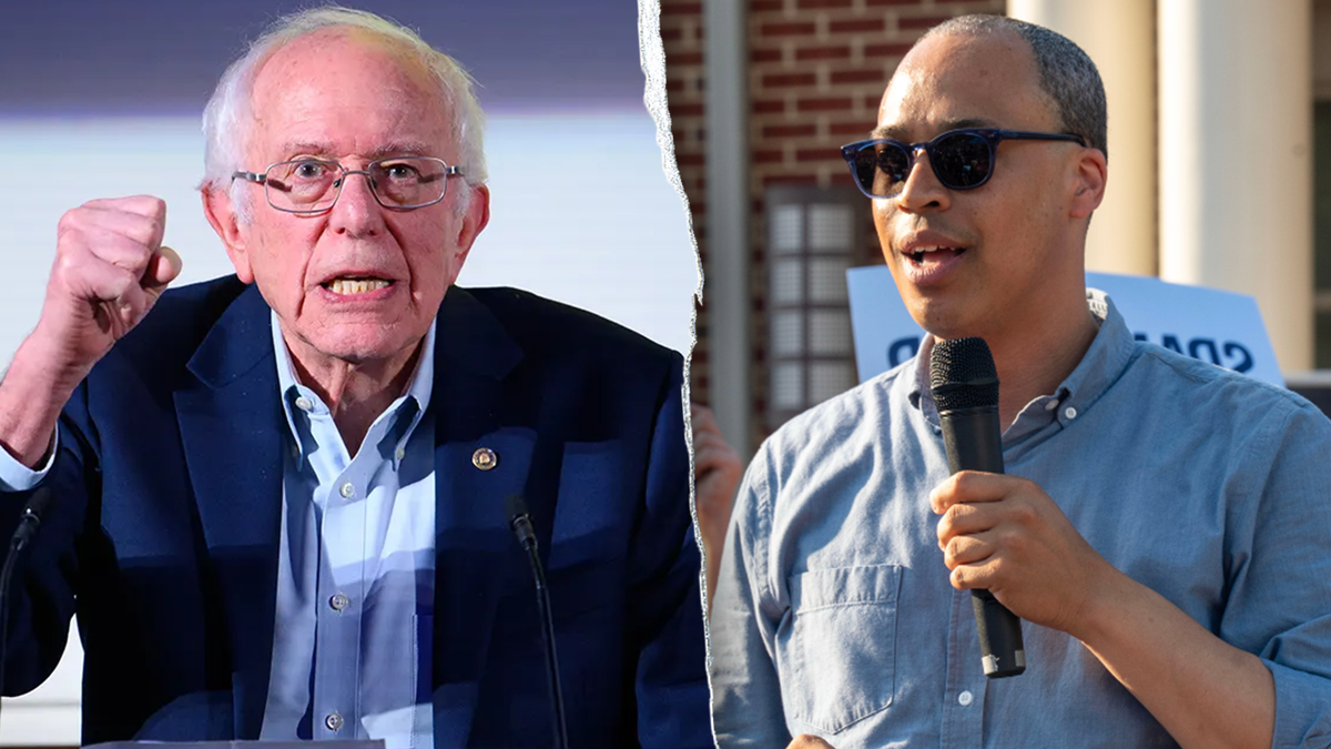 Bernie Sanders and Jay Jones split