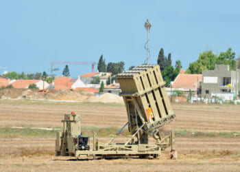 The anti-missile system Iron Dome deployed in Ashkelon,Israel.The $200 million anti-rocket system was created by Israel against rocket attacks from the Gaza Strip.