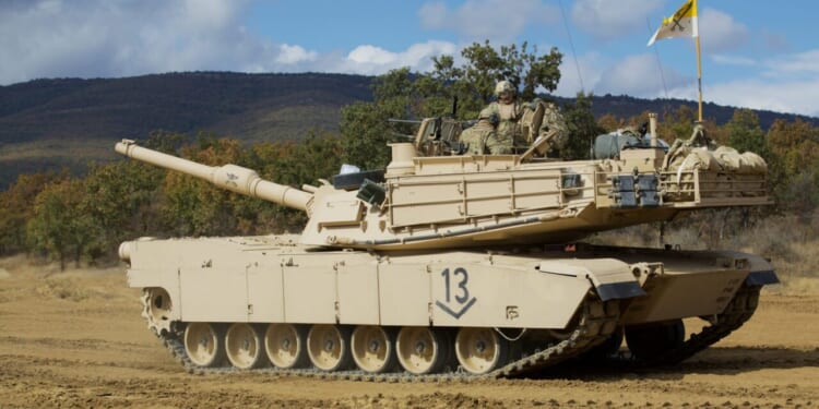 M1A2 Abrams main battle tank crew members with 1-16th Infantry, 1st Armored Brigade Combat Team, 1st Infantry Division, prepare to conduct Table IV gunnery Sept. 29, 2025, on Novo Selo Training Area, Bulgaria.