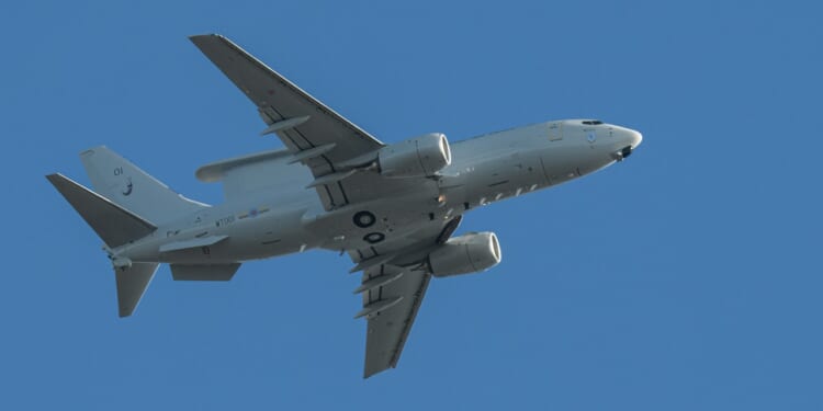An E-7 Wedgetail in flight.