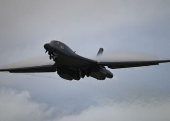 A B-1 Lancer in flight.