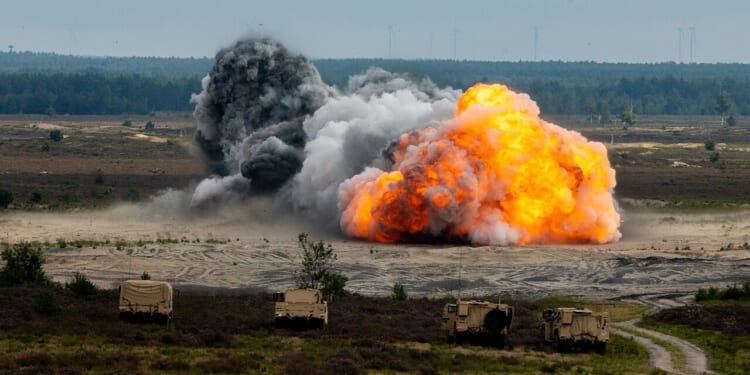 MICLIC detonation during a minesweeping training.