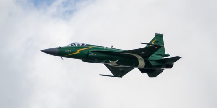A Pakistani JF-17 in flight.