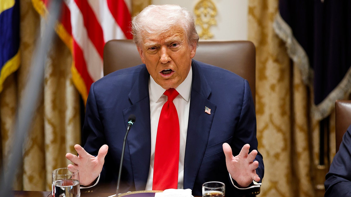 President Donald Trump in the oval office