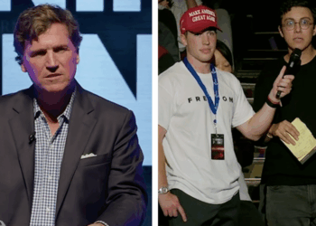 Tucker Carlson SNAPS at Heckler, Orders Him to Leave After Disrespectful Comment About Jesus Christ | The Gateway Pundit