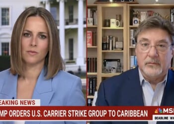 News broadcast discussing Trump