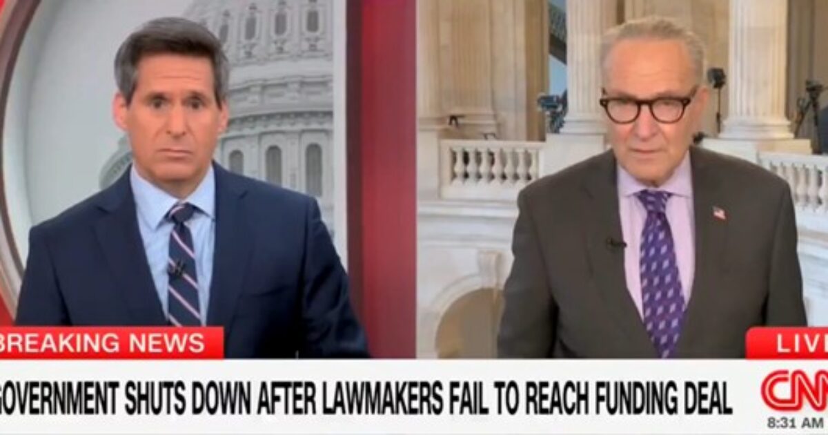 News anchors report on the government shutdown following lawmakers' failure to reach a funding agreement, with a focus on the implications for federal services.