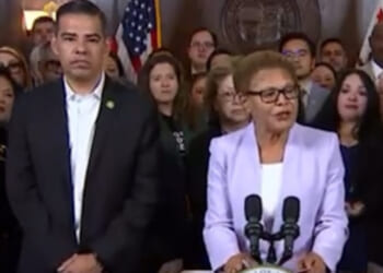 WATCH: Crazed Los Angeles Mayor Karen Bass and Democratic Lawmakers Call for Congressional Investigation into Claims of Homeland Security Unlawfully Detaining Illegals and Violent Leftists, Demand Records from Kristi Noem | The Gateway Pundit