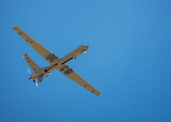 An MQ-9 Reaper drone in flight.