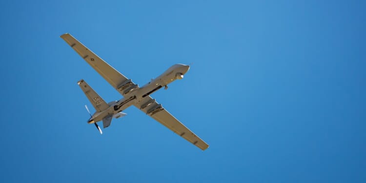 An MQ-9 Reaper drone in flight.