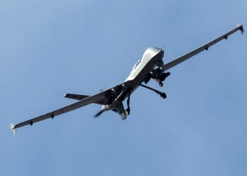 An MQ-9 Reaper drone in flight.
