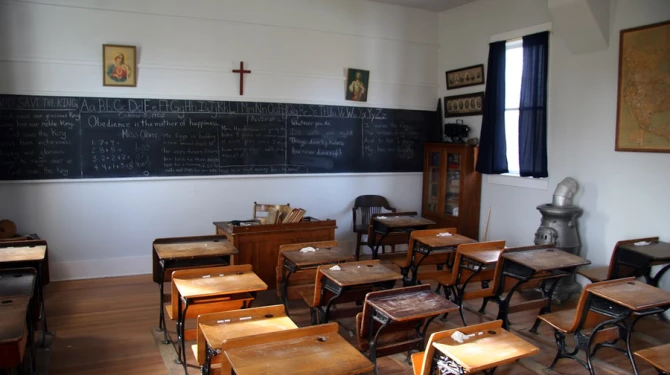 Catholic school classroom