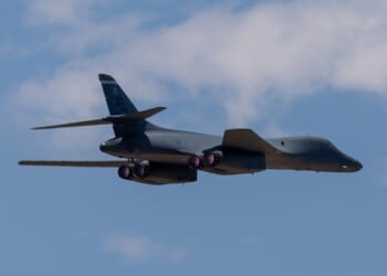 A B-1 Lancer in flight.