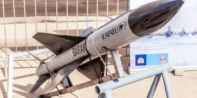 An Israeli Barak missile.