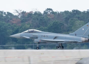 A German Eurofighter Typhoon.