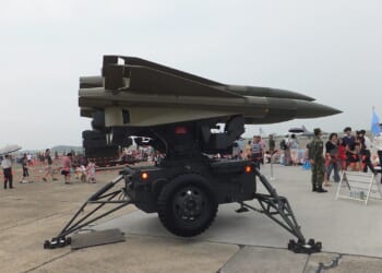 A Taiwanese missile launcher.