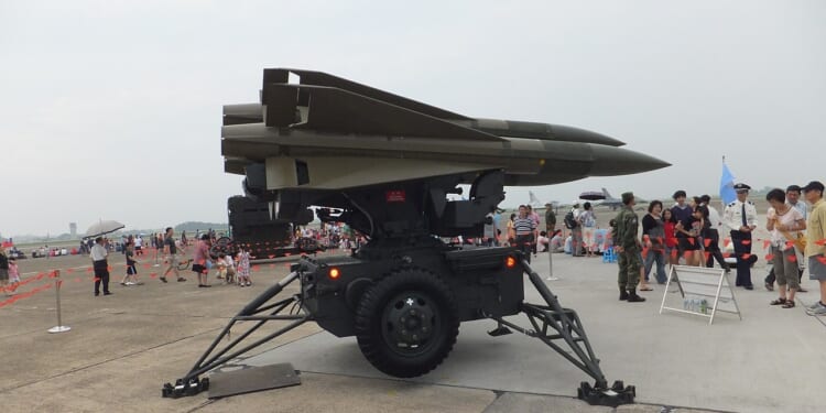 A Taiwanese missile launcher.