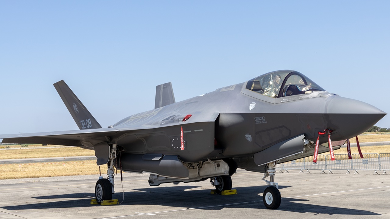An F-35 in Portugal.