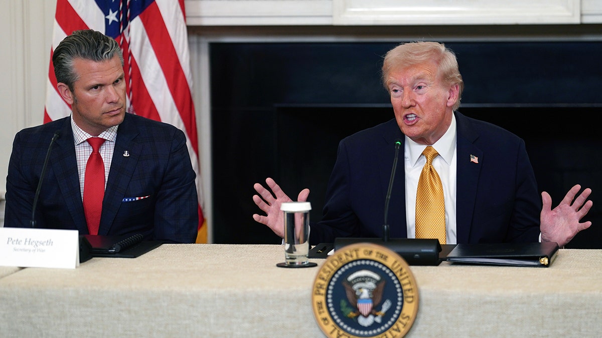 Defense Secretary Pete Hegseth and President Donald Trump
