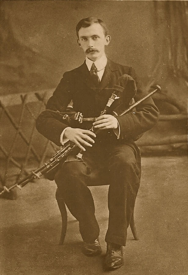 Éamonn Ceannt, a leader killed during the 1916 Easter Rising and an Irish piper who performed for Pope Pius X in 1908. Credit: Courtesy of Curragh Military Museum