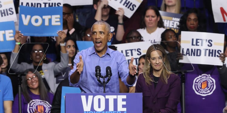 Obama rallies for Mikie Sherrill in New Jersey gubernatorial race