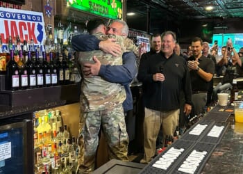 Ciattarelli surprised by Army son's return from Kuwait deployment