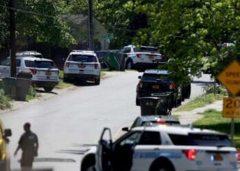 13-year-old allegedly killed his grandmother and charged cops with two-by-four before getting shot