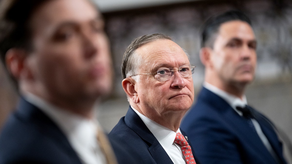 Three U.S. Defense Department nominees testify before the Senate Armed Services Committee during a confirmation hearing.
