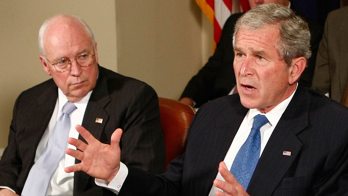 Vice President Dick Cheney and President George W. Bush in 2008