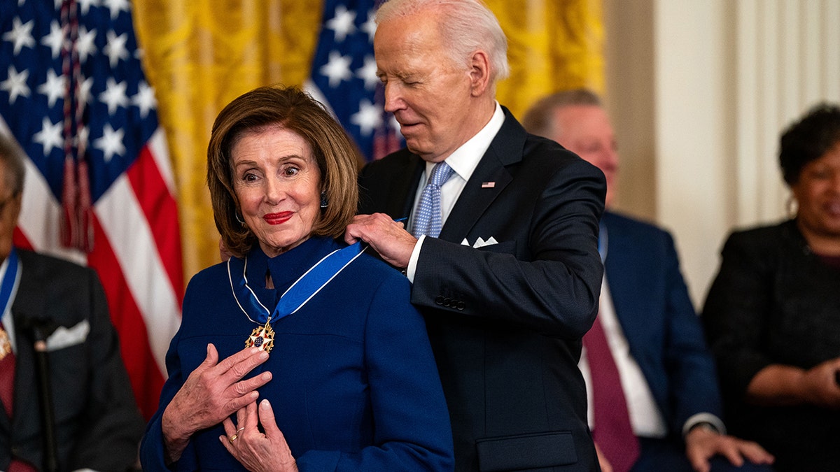 Former President Joe Biden and Nancy Pelosi