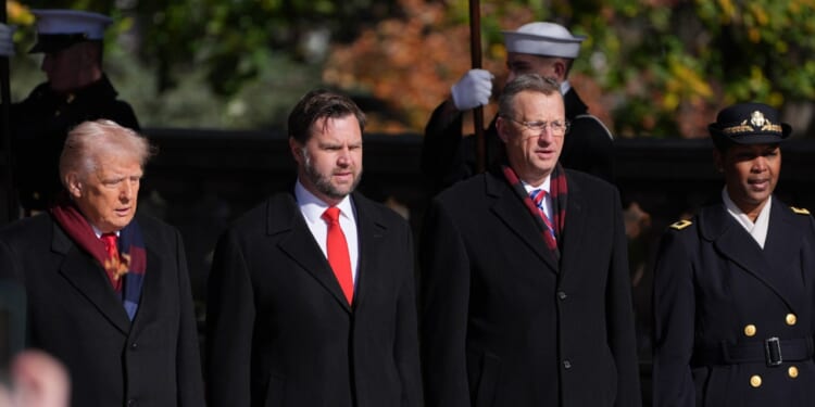 Trump lays wreath at Tomb of the Unknown Soldier at Arlington National Cemetery on Veterans Day