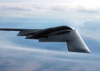 A B-2 Spirit in flight.