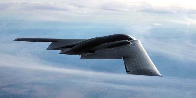 A B-2 Spirit in flight.