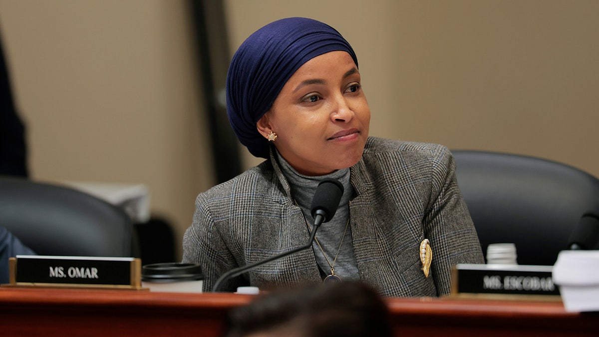 Ilhan Omar at a congressional hearing