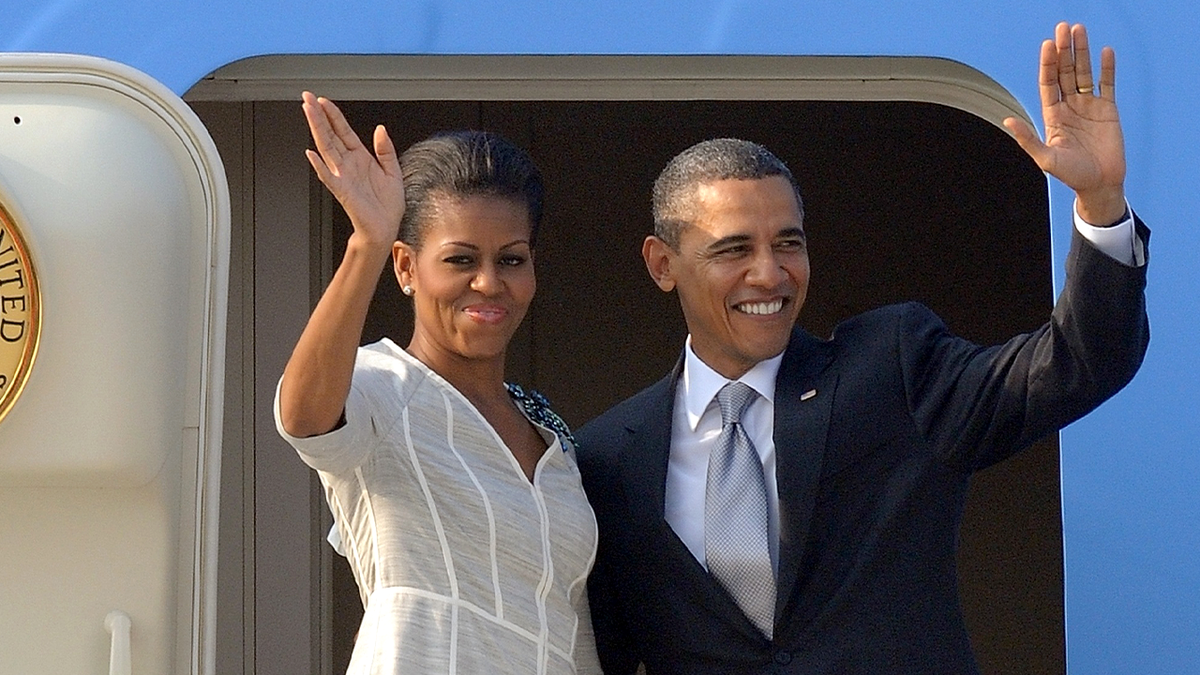 Former first lady Michelle Obama and former President Barack Obama
