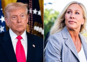 President Trump continued blasting Republican Rep. Marjorie Taylor Greene