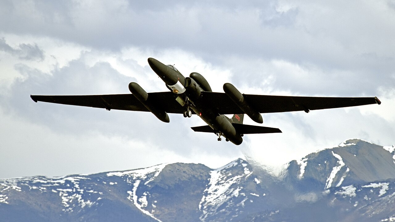 A U-2 Dragon Lady aircraft in flight.