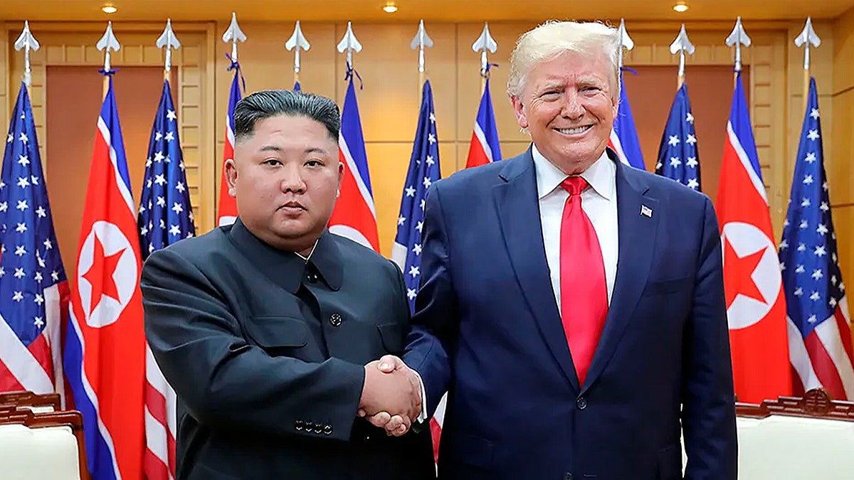 Trump and North Korean leader Kim Jong Un meet