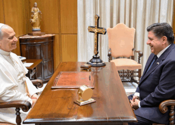 Illinois governor Pritzker meets Pope Leo XIV to discuss Trump ICE raids