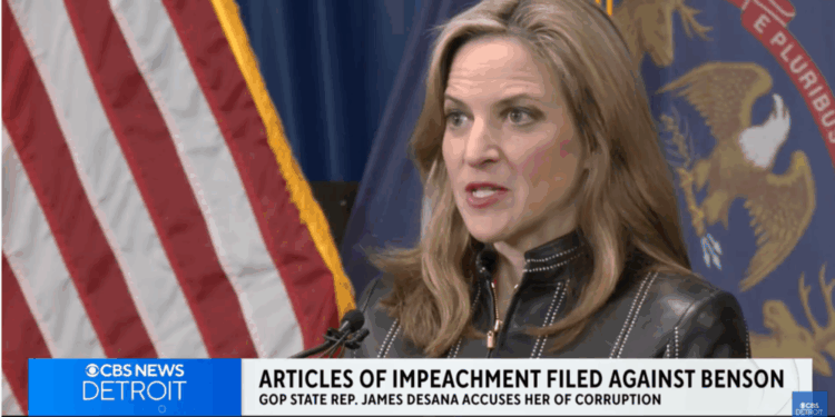 Exclusive: Lawsuit Claims Leftist Benson Is Breaking Michigan Election Law