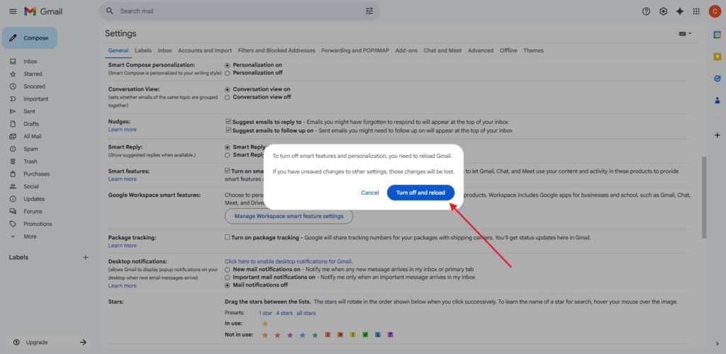 gmail out out step 3